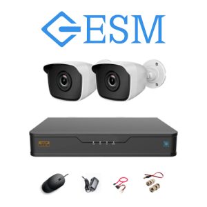 ESM 5 MP 1080P Full HD 2'li Set Güvenlik Kamera Sistemi ESM 5 MP 1080P Full HD 2'li Set Güvenlik Kamera Sistemi