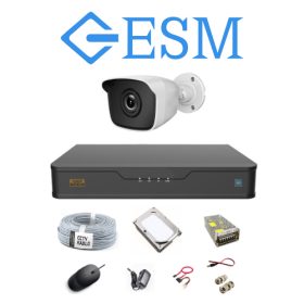 ESM 5 MP 1080P Full HD Tekli Güvenlik Sistemi Full Set ESM 5 MP 1080P Full HD Tekli Güvenlik Sistemi Full Set